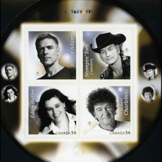 Canada Stamp #2334 - Canadian Recording Artists (2009) 4 x 54¢