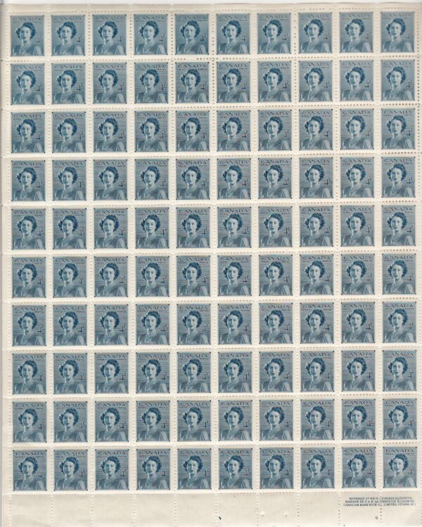 Canada SHEET #276 - Princess Elizabeth (1948) 4¢