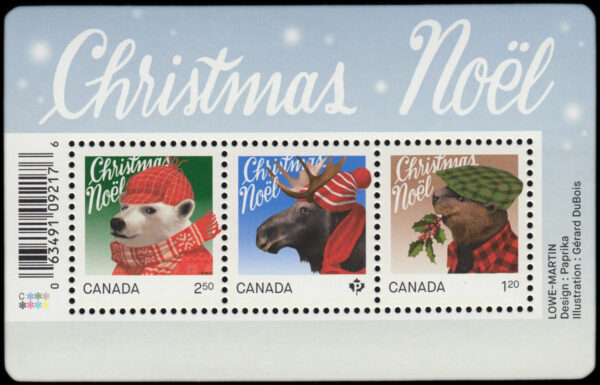 Canada Stamp #2879 - Christmas: Animals (2015) $4.55