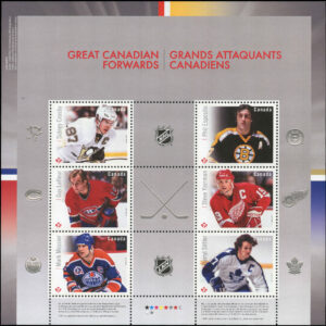 Canada Stamp #2941 - Great Canadian Forwards (2016) 6 x P (85¢)