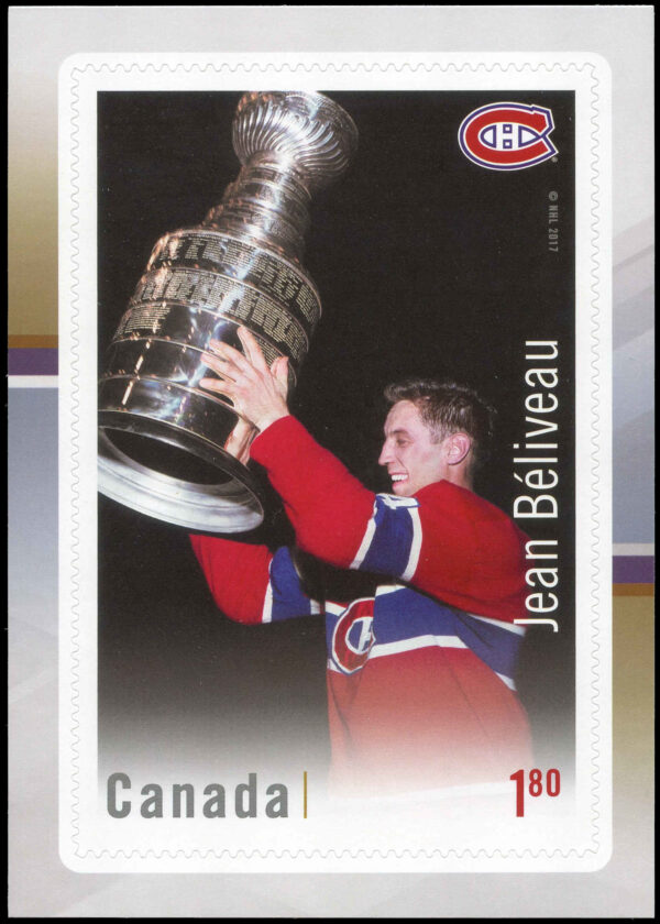 Canada Stamp #3034 - Jean Béliveau (2017) $1.80 - Image 2