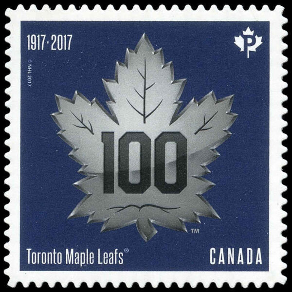 Canada Stamp #3044I - Toronto Maple Leafs (2017) P (85¢)
