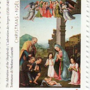 Canada Stamp #3046i - The Adoration of the Shepherds (2017) P (85¢)