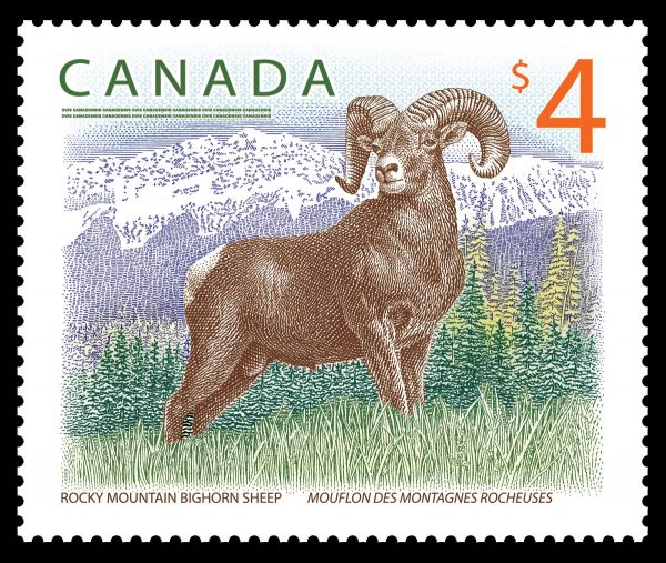 Canada Stamp #3129 - Rocky Mountain Bighorn Sheep (2018)