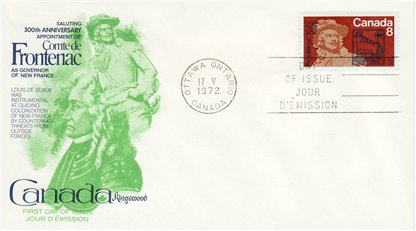 Canada FDC #561p - Frontenac (1972) 8¢