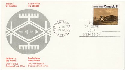 Canada FDC #562i - Buffalo Chase (1972) 8¢