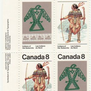 Canada Stamp #577a - Subarctic Indians (1975) 2 x 8¢