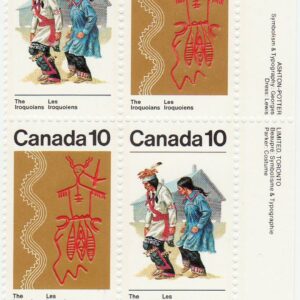Canada Stamp #581a - Iroquoian Indians (1976) 2 x 10¢