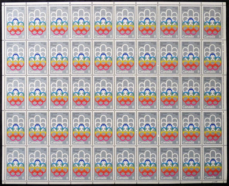 Canada Stamp #623 - "COJO" Symbol WITH INSCRIPTIONS (1973) 8¢