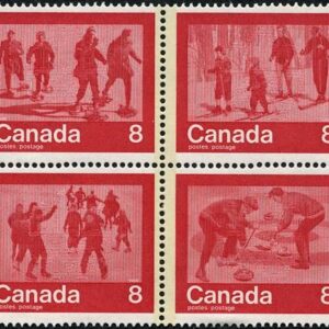Canada Stamp #647a - "Keep Fit" Winter Sports (1974) 4 x 8¢