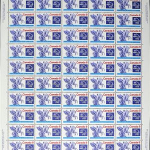 Canada SHEET#648 - Mercury and Winged Horses (1974) 8¢ DF