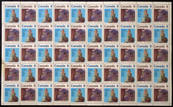Canada SHEET #659a - Canadian Authors (1975) 2 x 8¢
