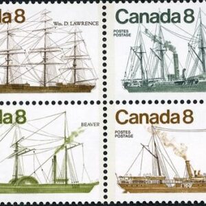 Canada Stamp #673a - Coastal Vessels (1975) 4 x 8¢