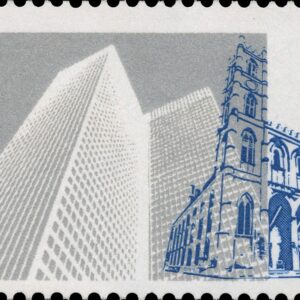 Canada Stamp #687II - Notre-Dame and Place Ville-Marie (1976) $1