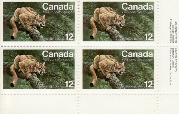 Canada Stamp #732 - Eastern Cougar (1977) 12¢ - Image 2