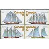 Canada Stamp #747aI - Sailing Vessels (1977) 4 x 12¢ W/747I - Image 2
