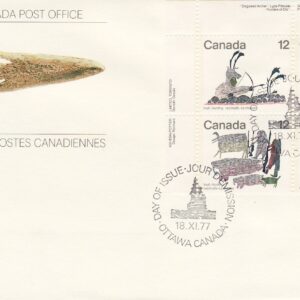 Canada FDC#751a - Inuit-Hunting (1977) 2 x 12¢