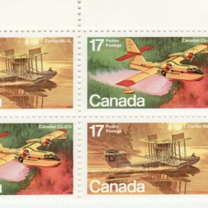 Canada Stamp PB#844a - Aircraft-Flying Boats (1979) 4 x 17¢