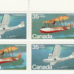 Canada Stamp PB#846a - Aircraft-Flying Boats (1979) 4 x 35¢