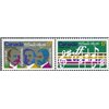 Canada Stamp #858ai - O Canada Centenary (1980) 2 x 17¢ Se-tenant pair (857, 858i) with the dot on moustache variety