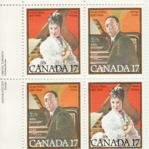 Canada Stamp #861a - Canadian Musicians (1980) 2 x 17¢