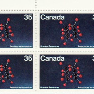 Canada Stamp PB#865 - Uraninite Molecular Structure (1980) 35¢