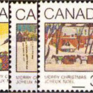 Canada Stamp #870-2 - Christmas-Greeting Cards (1980) 1 x 15¢, 1 x 17¢, 1 x 35¢