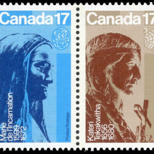 Canada Stamp #886a - Canadian Religious Personalities (1981) 2 x 17¢