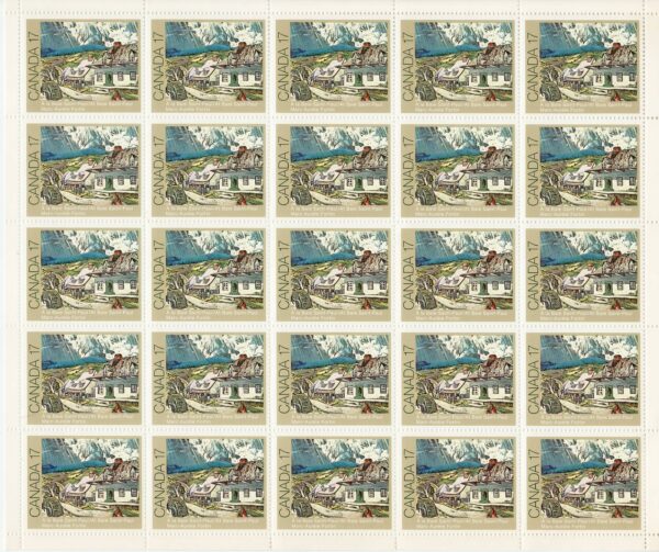 Canada SHEET #887 - At Baie Saint-Paul (1981) 17¢