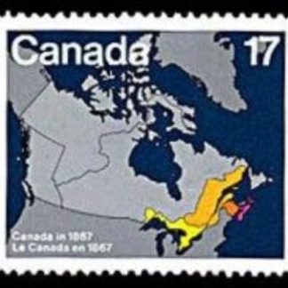 Canada Stamp #890 - 1867 Map of Canada (1981) 17¢