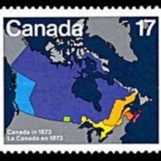Canada Stamp #891 - 1873 Map of Canada (1981) 17¢