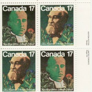 Canada Stamp PB#895a - Canadian Botanists (1981) 2 x 17¢