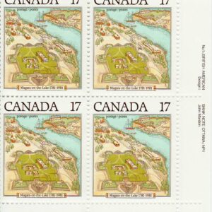 Canada Stamp PB#897 - Map of the Town (1981) 17¢