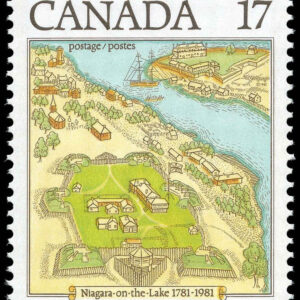 Canada Stamp #897 - Map of the Town (1981) 17¢