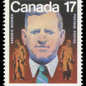 Canada Stamp #899 - Aaron Mosher and workers (1981) 17¢