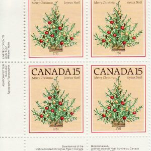 Canada Stamp PB#900 - Christmas Tree, 1781 (1981) 15¢