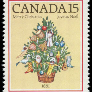 Canada Stamp #901 - Christmas Tree, 1881 (1981) 15¢