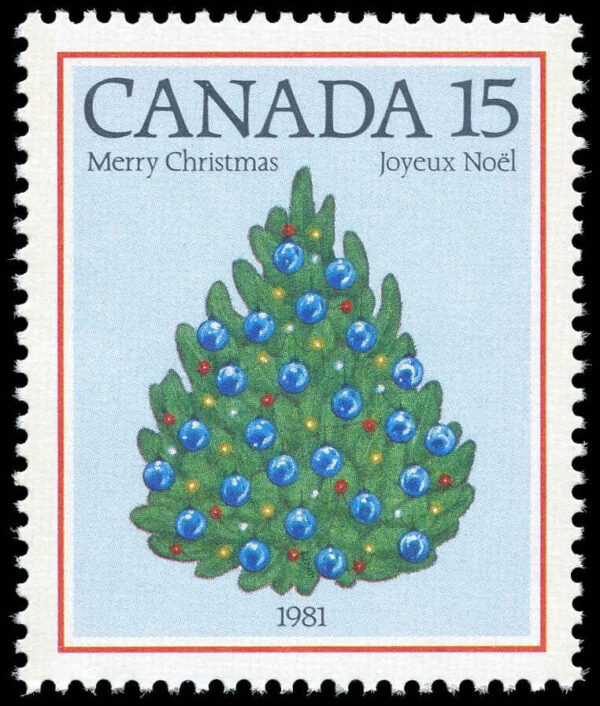 Canada Stamp #902 - Christmas Tree, 1981 (1981) 15¢ - Image 2