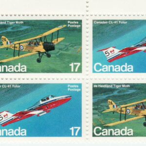 Canada Stamp PB#904a - Canadian Aircraft (1981) 2 x 17¢