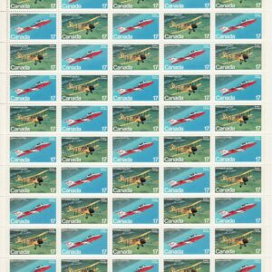 Canada SHEET #904a - Canadian Aircraft (1981) 50 x 17¢