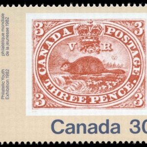 Canada Stamp #909 - Three-Penny Beaver (No. 1) (1982)