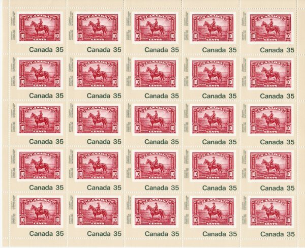 Canada Sheet #911 - RCMP Constable (No. 223) (1982) 