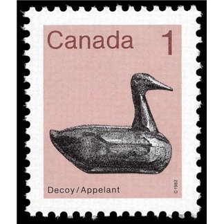 Canada Stamp #917 - Decoy (1982) 1¢