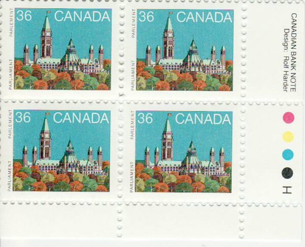 Canada Stamp PB #926B - Parliament Buildings (1987)