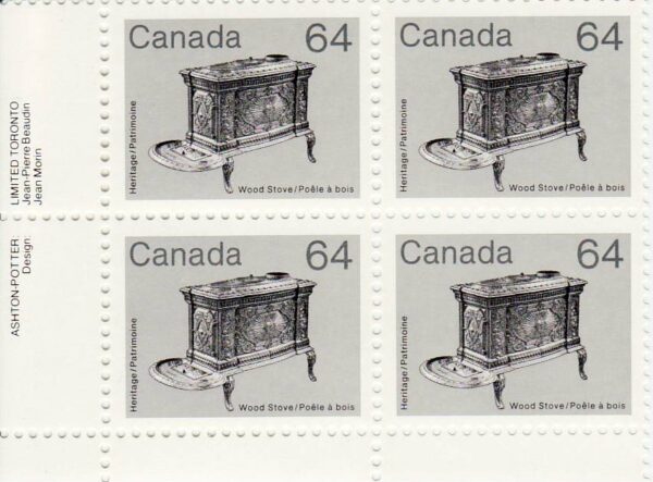 Canada PB#932II - Wood Stove (1983) 64¢ DULL f. - Image 2