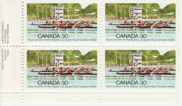 Canada Stamp #968i - Rowing Competition (1982)