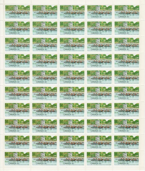 Canada SHEET (ERRORS) #968 - Rowing Competition (1982) 30¢