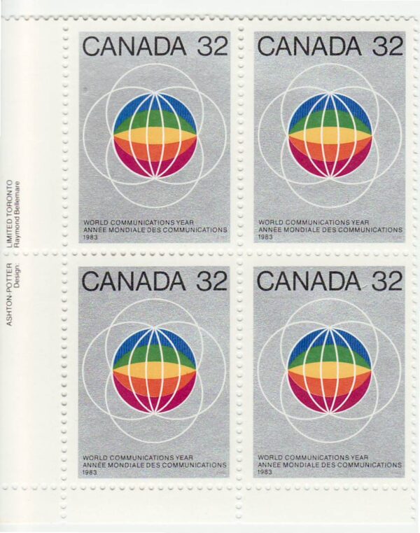 Canada PB#976I - Globes (1983) 32¢ (DF)