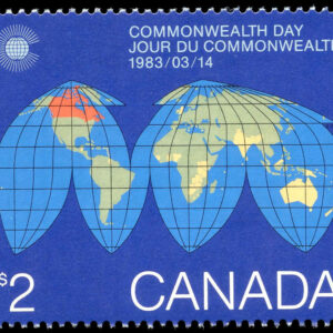 Canada Stamp #977 - Map of the Earth (1983) $2