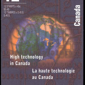 Canada Stamp Booklet - #BK191 -High Technology Industries (1996) 12 x 45¢